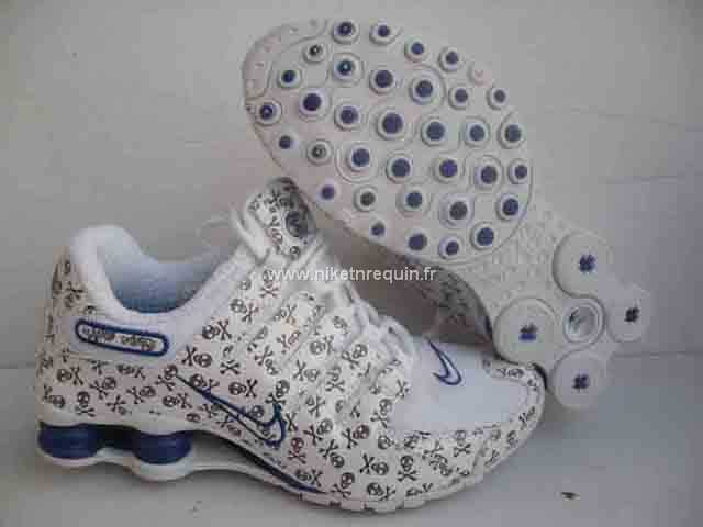 Nouvelle Arrial Hommes Nike Shox Nz 3013 Blanc Marine